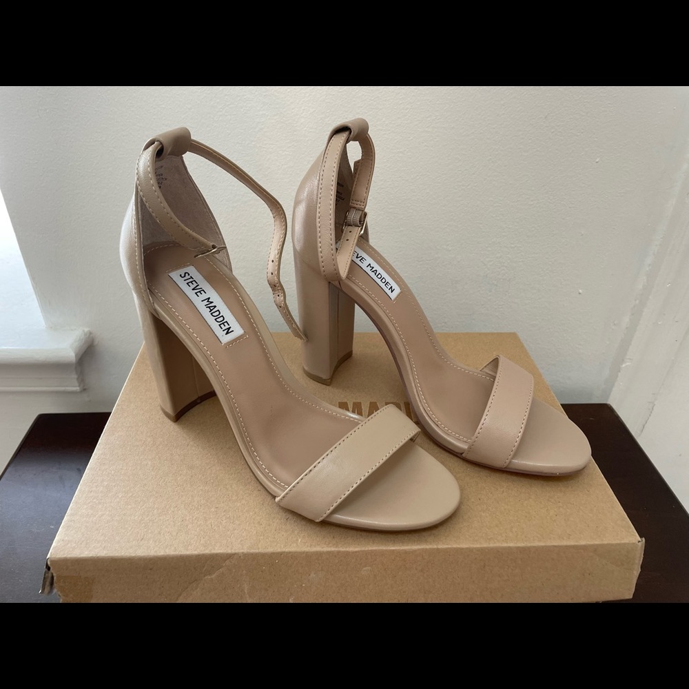 Steve Madden Carrson Heels Nude NEW WITH TAGS